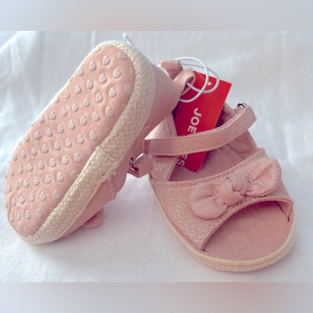 New w/tag Toddler Shoes, Blush Pink w/shimmer, size 3, Joe Fresh